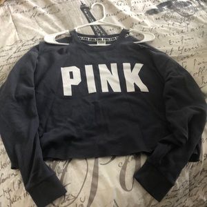 VS PINK off the shoulder crop sweater